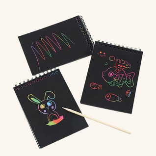Carnet d'Art à Gratter Multicolore Montiboo