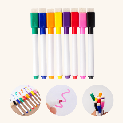 Feutres Multicolores pour Tableau Blanc Montiboo